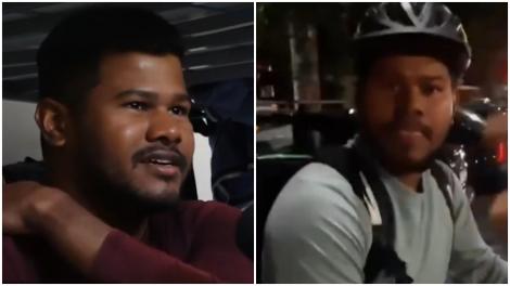 Ce salariu are livratorul asiatic lovit de tânărul român săptămâna trecută. Muncitorul continuă să aibă „respect față de români”