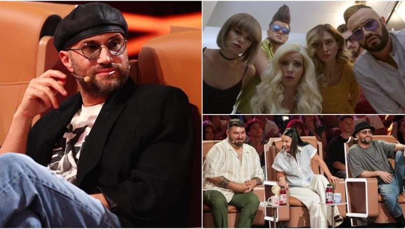 imagine cu mihai bendeac, anca dinicu și micutzu in juriul the ticket