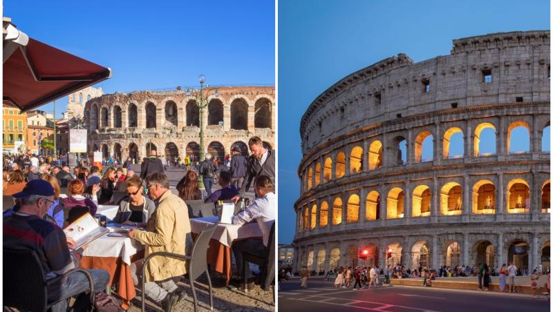 colaj foto cu colosseumul din roma