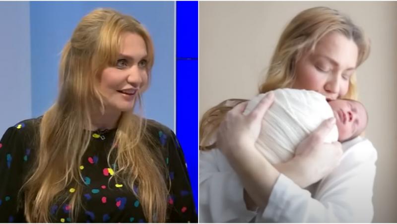 colaj foto cristina cioran si fiul ei