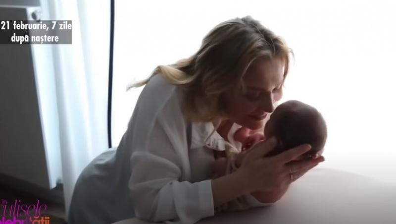 Fiul Cristinei Cioran a fost botezat de ÎPS Teodosie. Alex Dobrescu, tatăl micuțului, a lipsit de la slujbă | FOTO