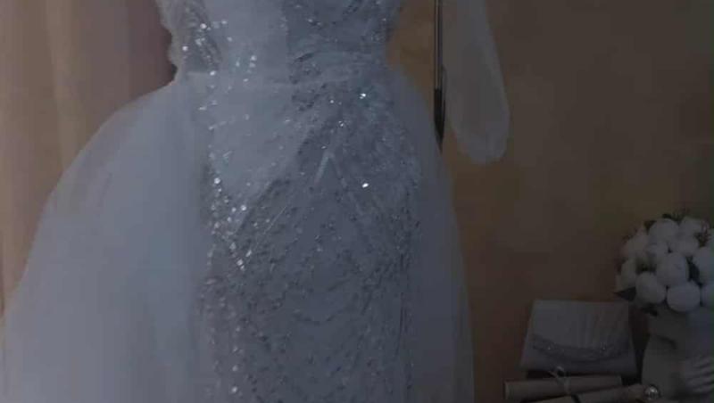 Mireasa, sezon 7. Dima și Sabrina s-au căsătorit religios. Cum a arătat ea în rochie de mireasă și cine le-a fost alături mirilor