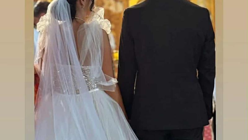Mireasa, sezon 7. Dima și Sabrina s-au căsătorit religios. Cum a arătat ea în rochie de mireasă și cine le-a fost alături mirilor
