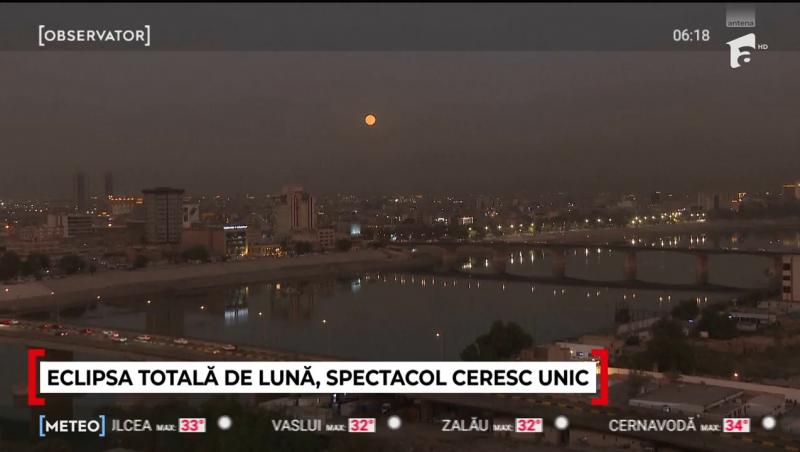 Luna Sângerie, fotografiată din toate unghiurile lumii. În câteva zile urmează și o eclipsă parțială de Soare