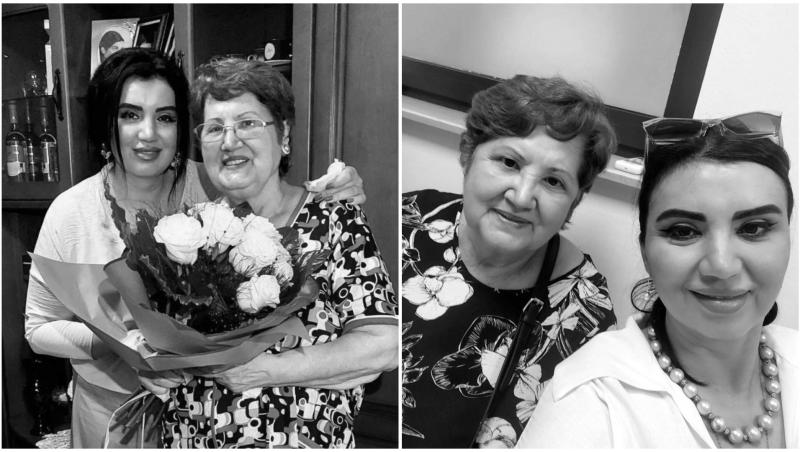 Adriana Bahmuțeanu și mama ei, Petruța Toma, care a murit