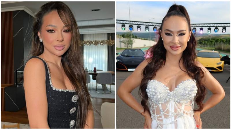 Colaj cu Vlăduța Lupău &icirc;n două ipostaze diferite