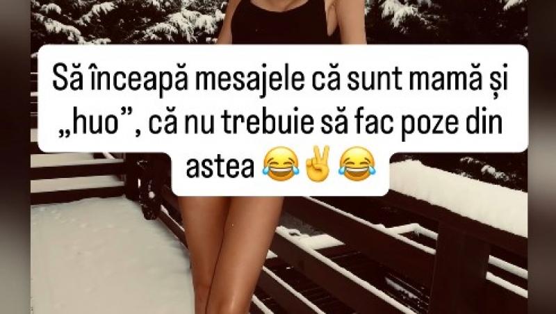 Gabriela Prisăcariu a topit gradele din termometre! Apariția ei în costum de baie în zăpadă, criticată de fani