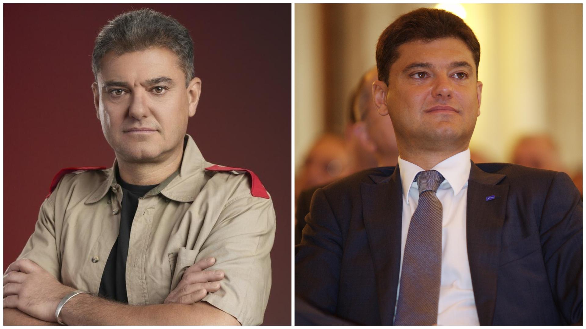 Colaj cu Cristian Boureanu în două ipostaze diferite