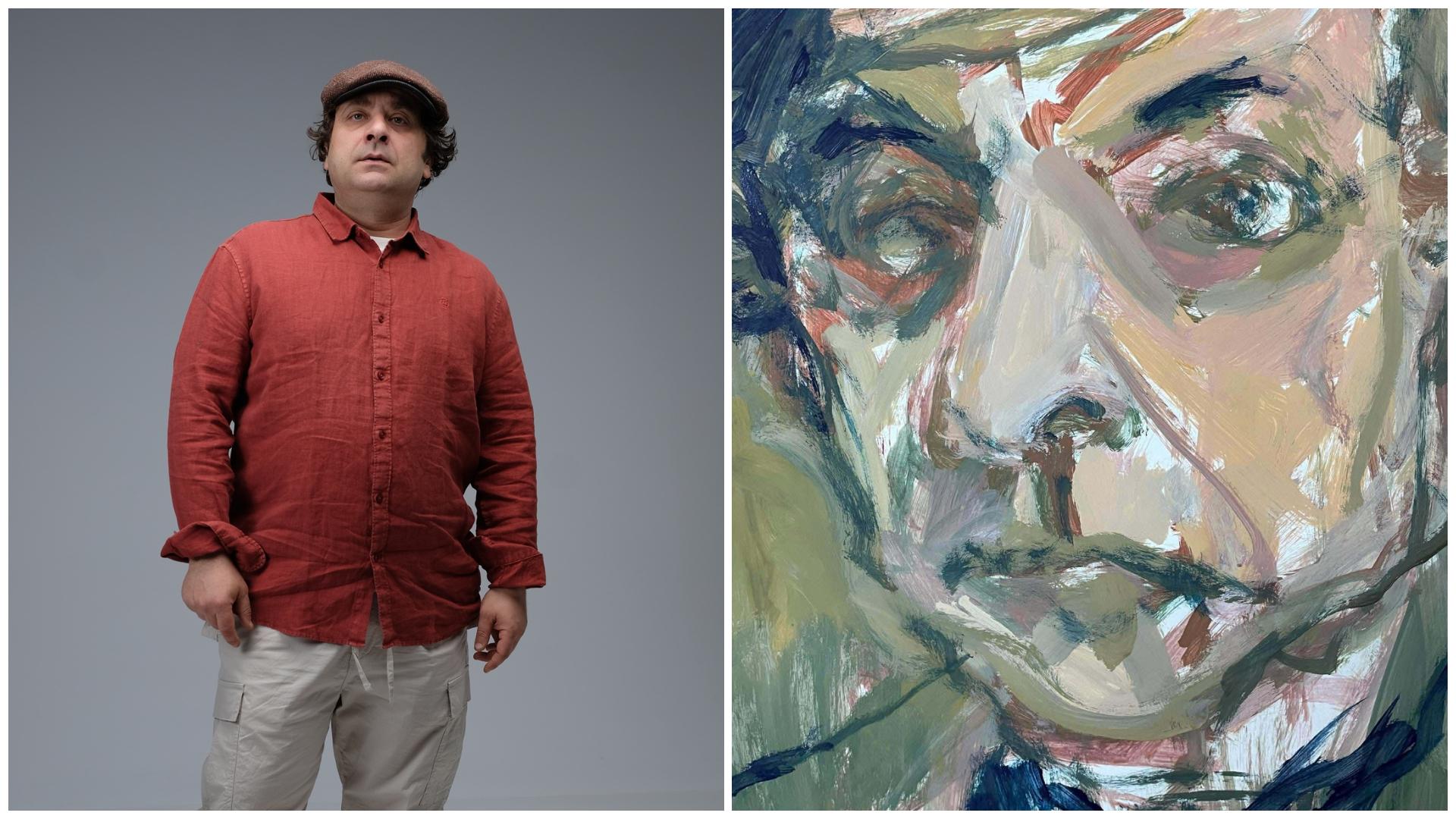 Colaj cu Marius Damian și o pictură