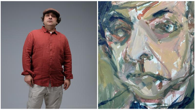Colaj cu Marius Damian și o pictură
