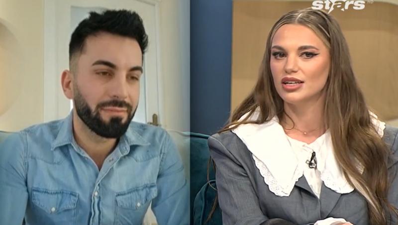 Confruntare între Valentin și Alina în direct. Ce a avut de spus fostul concurent Mireasa și cum a răspuns încă soția lui