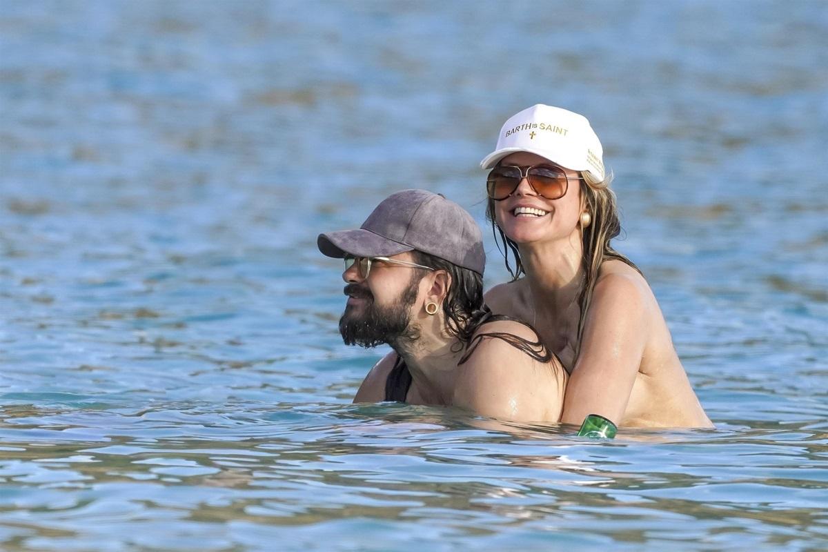 Heidi Klum și Tom Kaulitz la plajă, St Barts