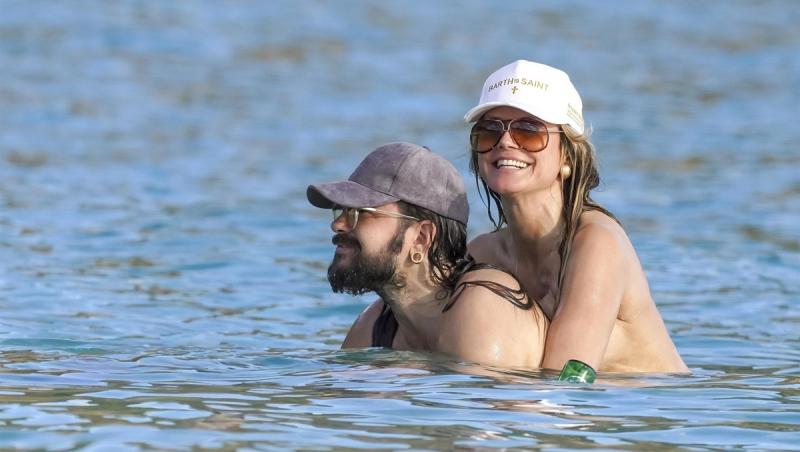 Heidi Klum și Tom Kaulitz la plajă, St Barts