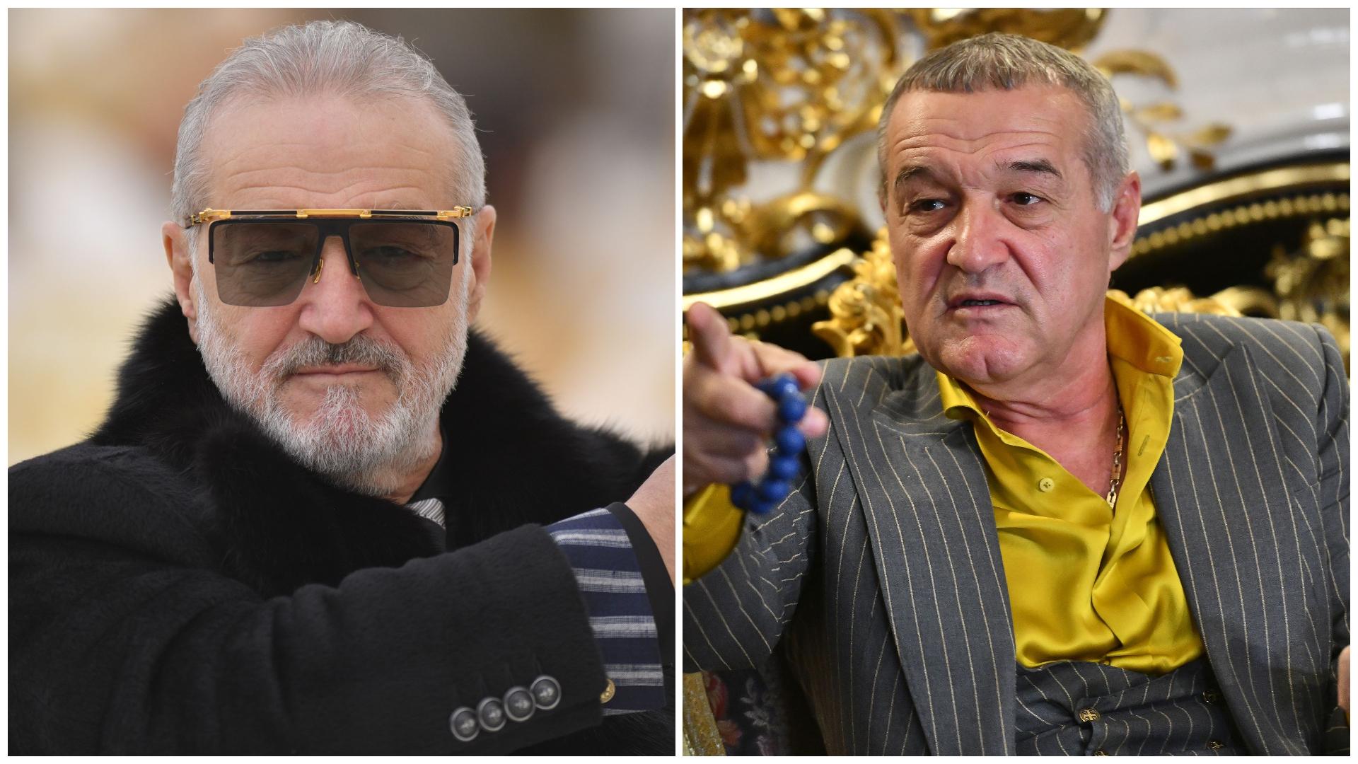 Colaj cu Gigi Becali în două ipostaze