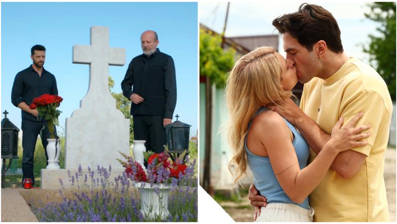 Adi Nartea, Claudiu Istodor, Victoria Raileanu și Liviu Bora la filmările serialului Iubire cu parfum de lavandă