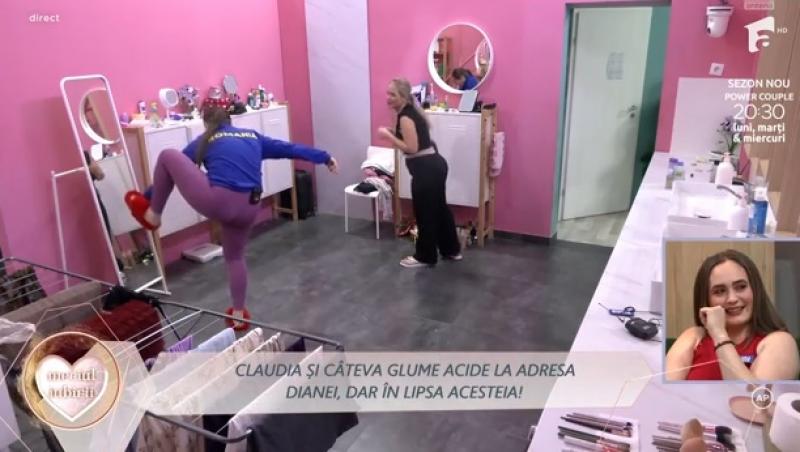 Mireasa, sezon 13. Claudia, glume dureroase la adresa Dianei, după ce aceasta a făcut exerciții de stretching. Ce a urmat