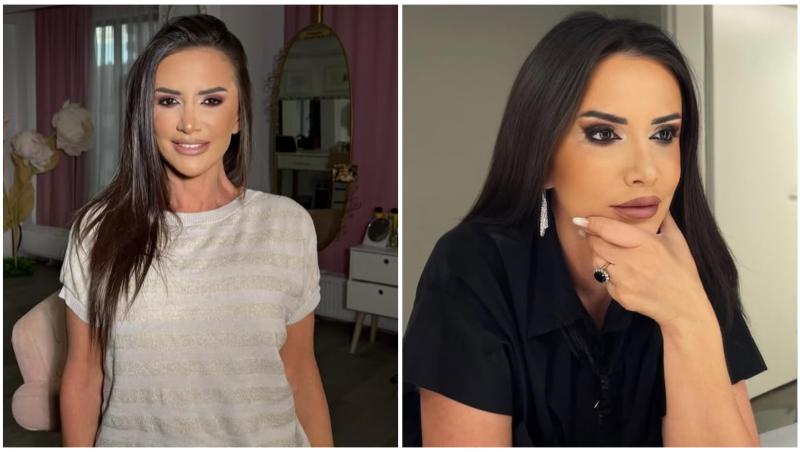 Colaj cu Mara Bănică &icirc;n două ipostaze diferite