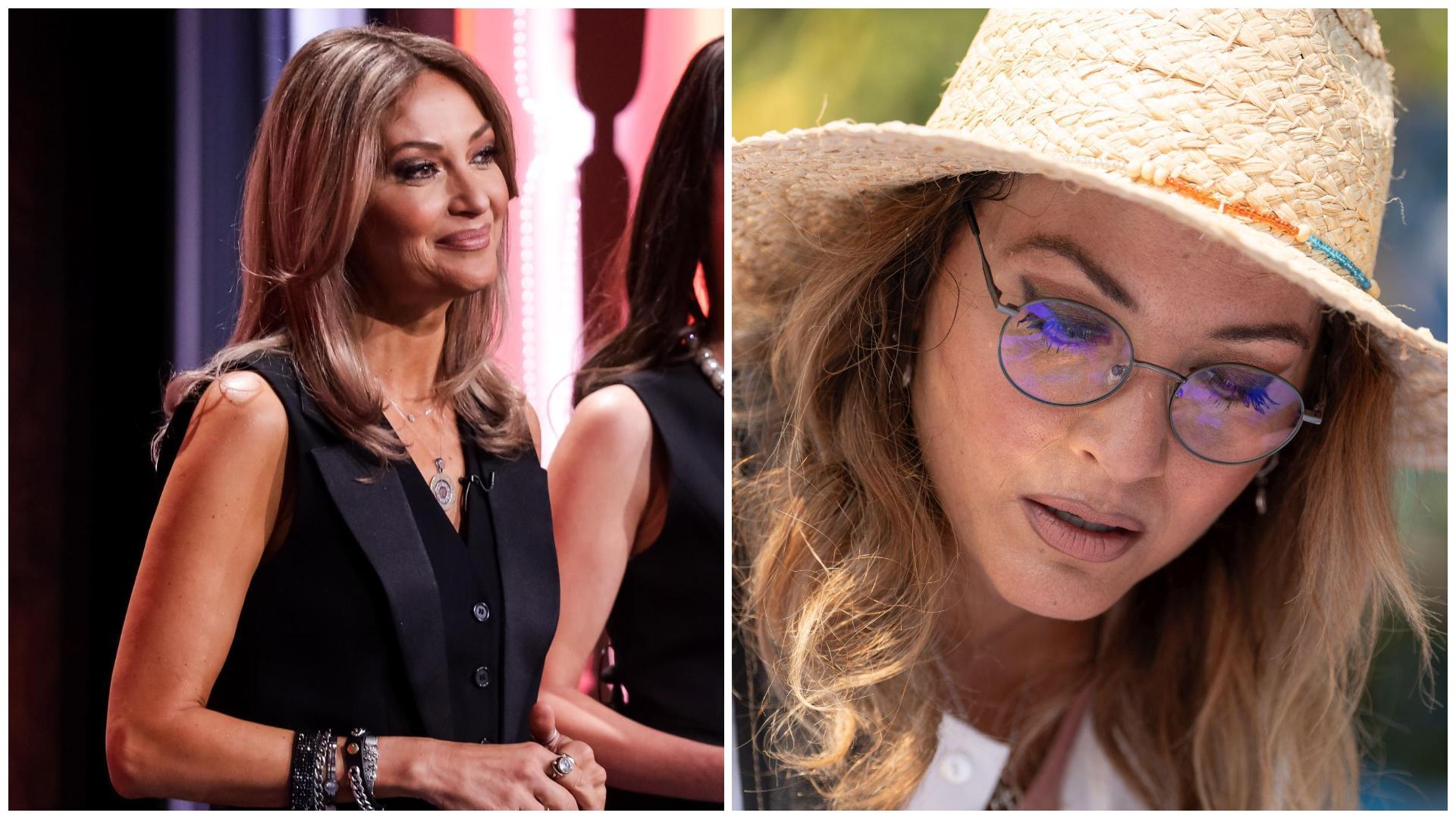 Colaj cu Anca Țurcașiu în două ipostaze diferite