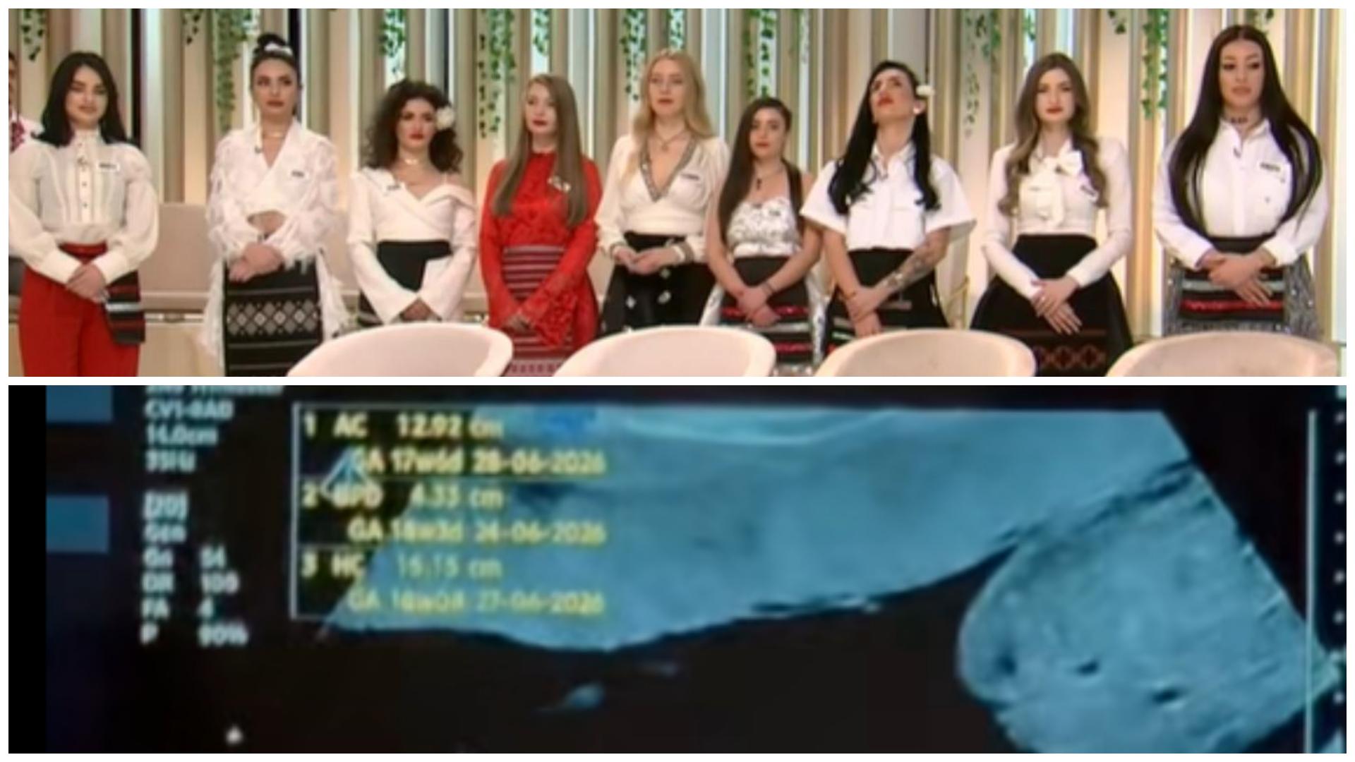 colaj cu fetele din sezonul 11 Mireasa si o ecografie