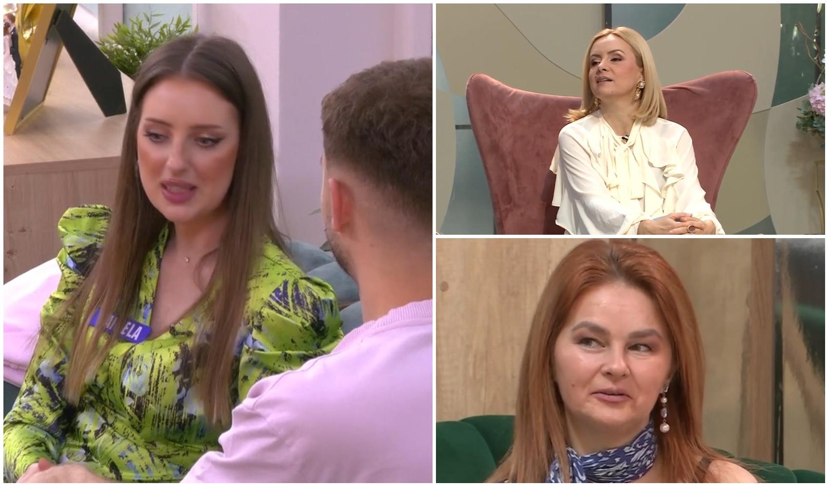 colaj foto cu simona gherghe, darius si daniela si doamna melinda, la mireasa meciul iubirii