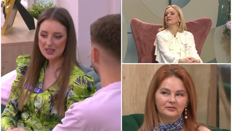 colaj foto cu simona gherghe, darius si daniela si doamna melinda, la mireasa meciul iubirii