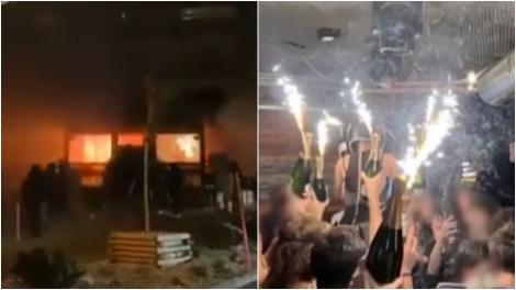 Care ar fi cauza izbucnirii incendiului de la clubul din Elveția. Imaginile, trase la indigo cu cele din Colectiv