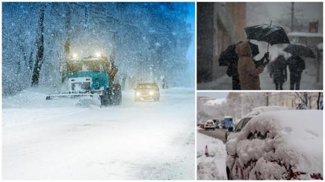 C&acirc;t va dura valul de ninsori, polei și viscol &icirc;n Rom&acirc;nia! Ce ne avertizează meteorologii