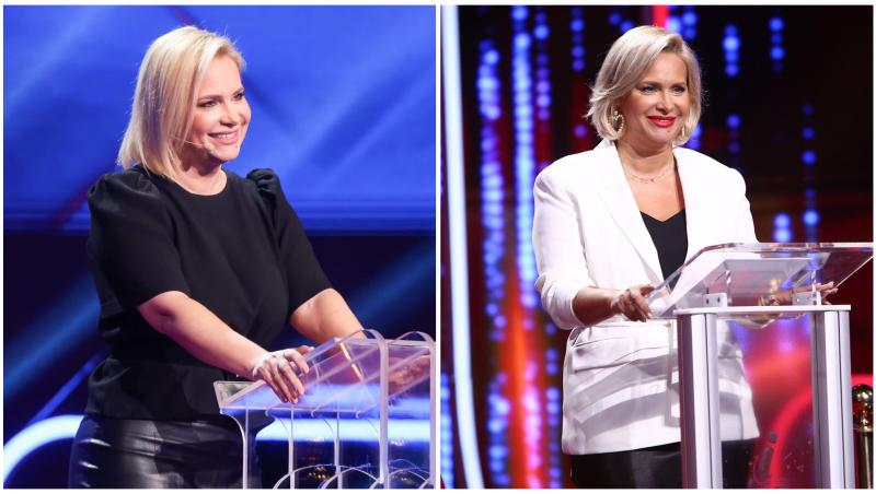 Colaj cu Paula Chirilă &icirc;n două ipostaze diferite la emisiuni diferite