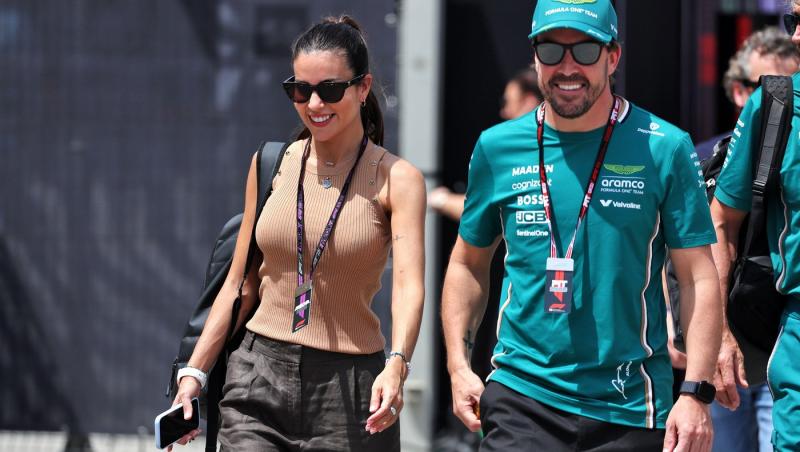 Fernando Alonso se pregătește de venirea pe lume a primului său copil. Cum au fost surprinși pilotul și partenera sa