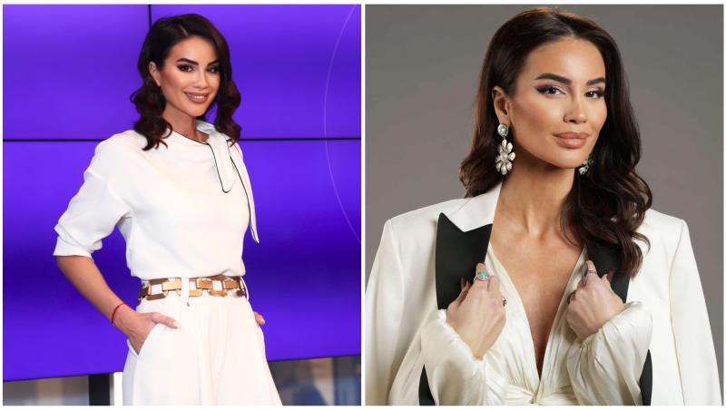 Colaj cu Geanina Ilieș &icirc;n două ipostaze diferite