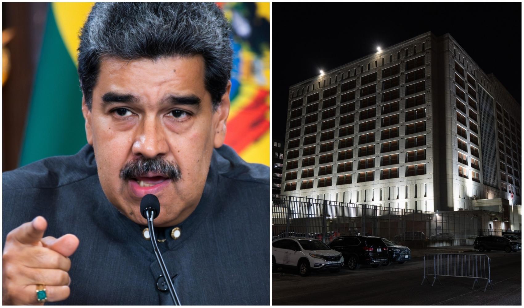 colaj foto cu nicolas maduro si inchisoarea federala din brooklyn