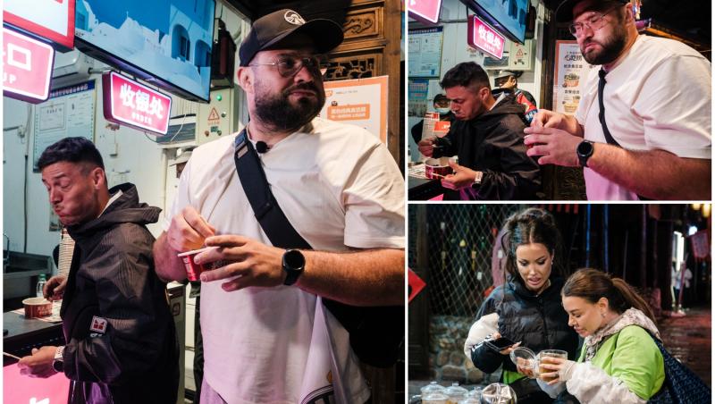 colaj foto cu concurentii de la asia express, in china