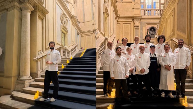Chef Richard Abou Zaki a gătit la evenimentul din Torino care atrage cele mai importante figuri ale gastronomiei din lume
