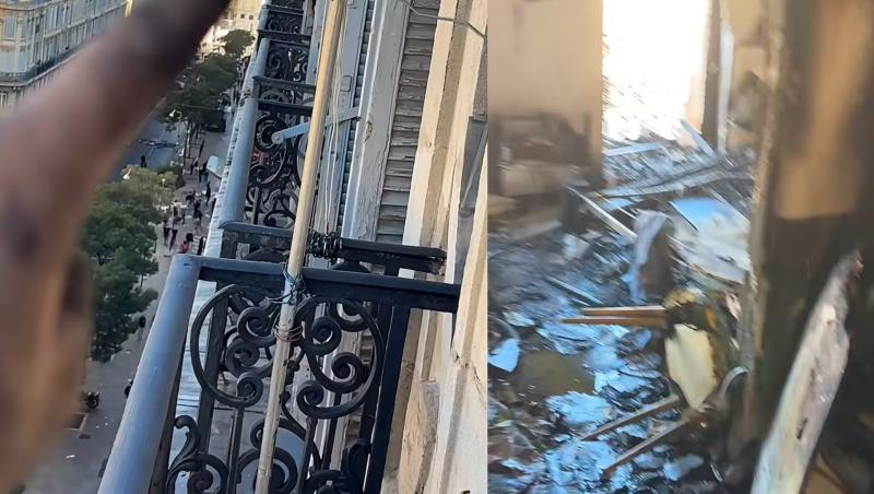 Colaj apartament distrus