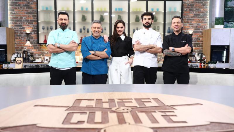 imagine cu cei patru jurati de la chefi la cutite sezon 18