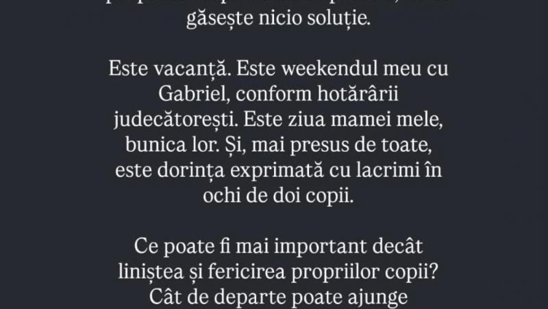 Gabi Bădălău, mesaj dureros după ce Claudia Pătrășcanu nu i-ar fi permis să își ia fiul la București. „Nicolas a plâns”