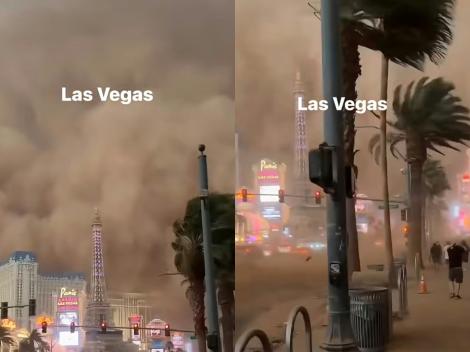 Imagini spectaculoase din Las Vegas! O furtună puternică de praf a redus vizibilitatea pe străzi. Ce a urmat | VIDEO