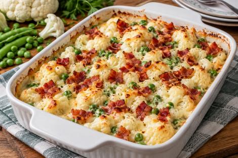 Conopidă Alfredo la cuptor. Rețetă simplă din doar 4 ingrediente