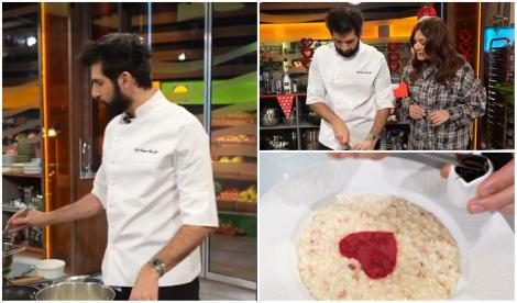 Rețeta de risotto de iubire, pregătită de Chef Richard Abou Zaki de Ziua &Icirc;ndrăgostiților. Cum se face aceast deliciu