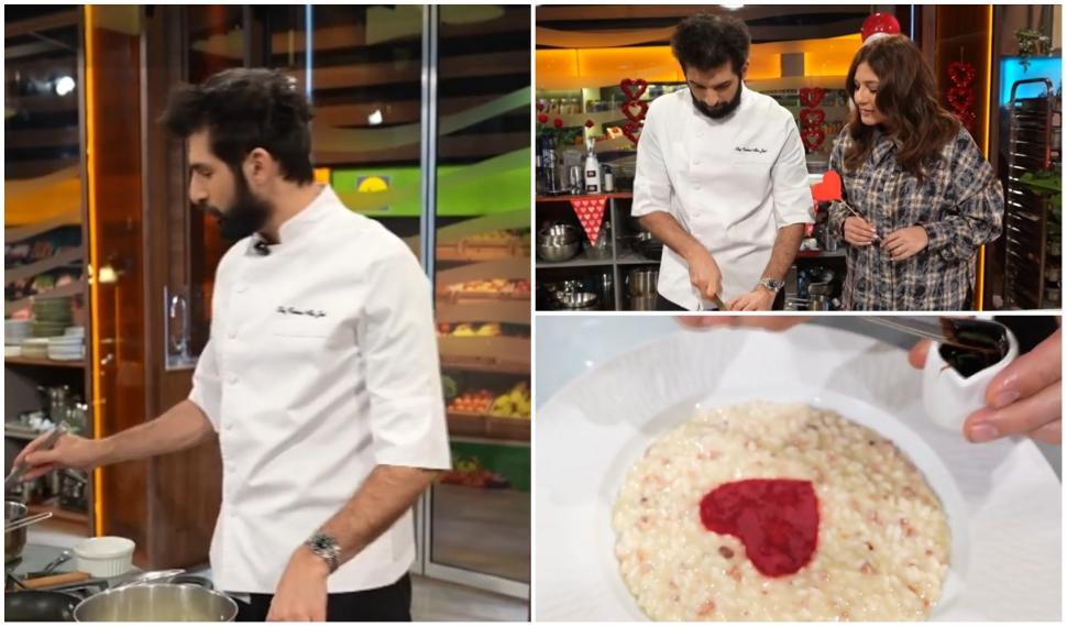 Rețeta de risotto de iubire, pregătită de Chef Richard Abou Zaki de Ziua &Icirc;ndrăgostiților. Cum se face aceast deliciu