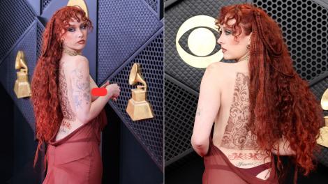 Chappell Roan, artista care a apărut la bustul gol pe covorul roșu la Premiile Emmy 2026. A &icirc;ntors toate privirile invitaților