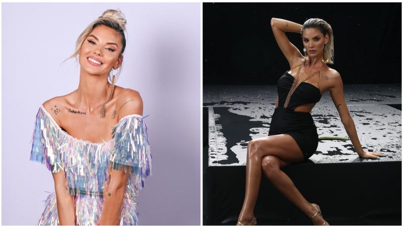 Colaj cu Ramona Olaru &icirc;n două ipostaze diferite