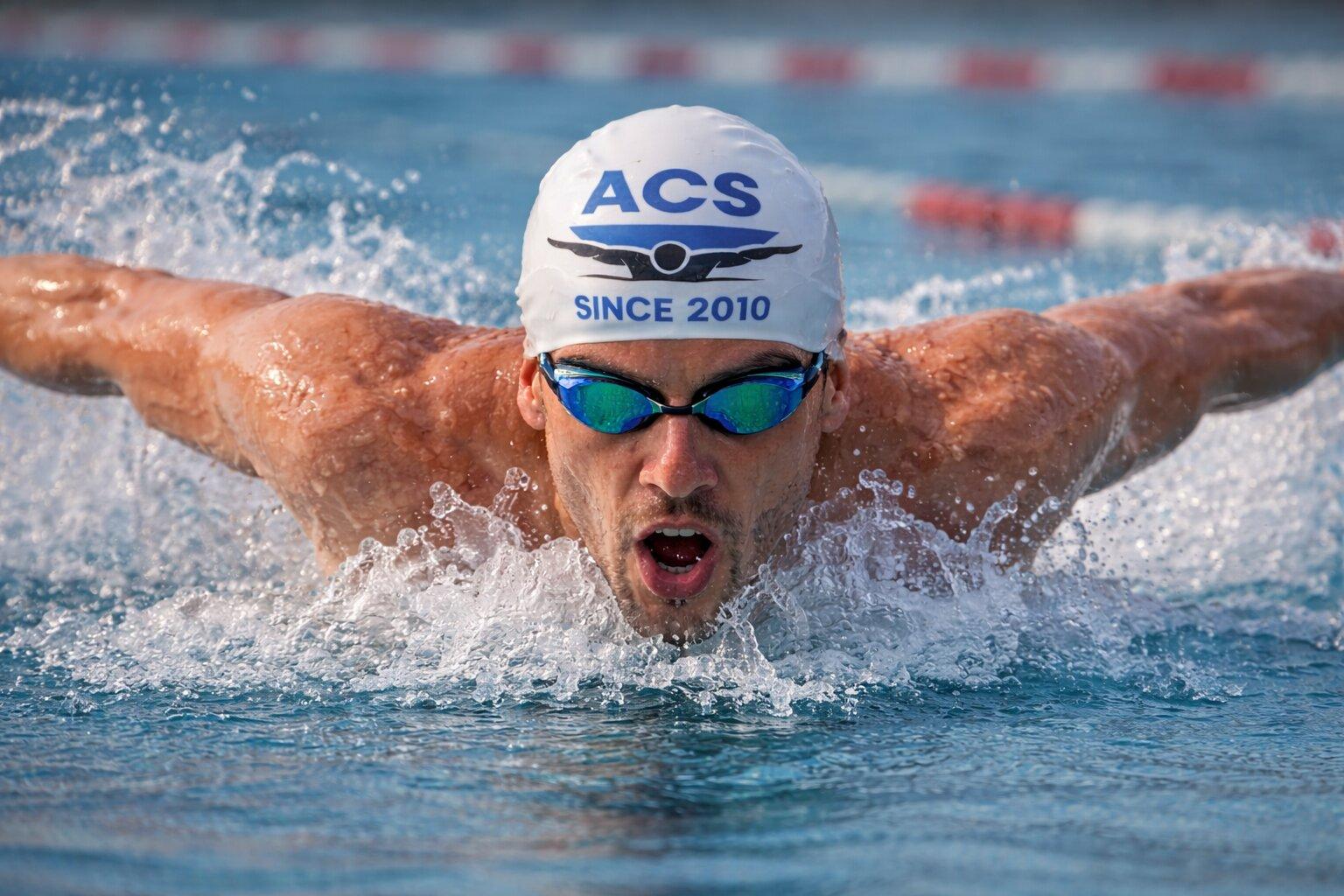 Un înotător în bazin