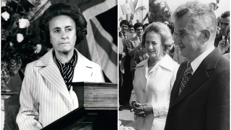 colaj foto cu elena ceausescu si nicolae ceausescu