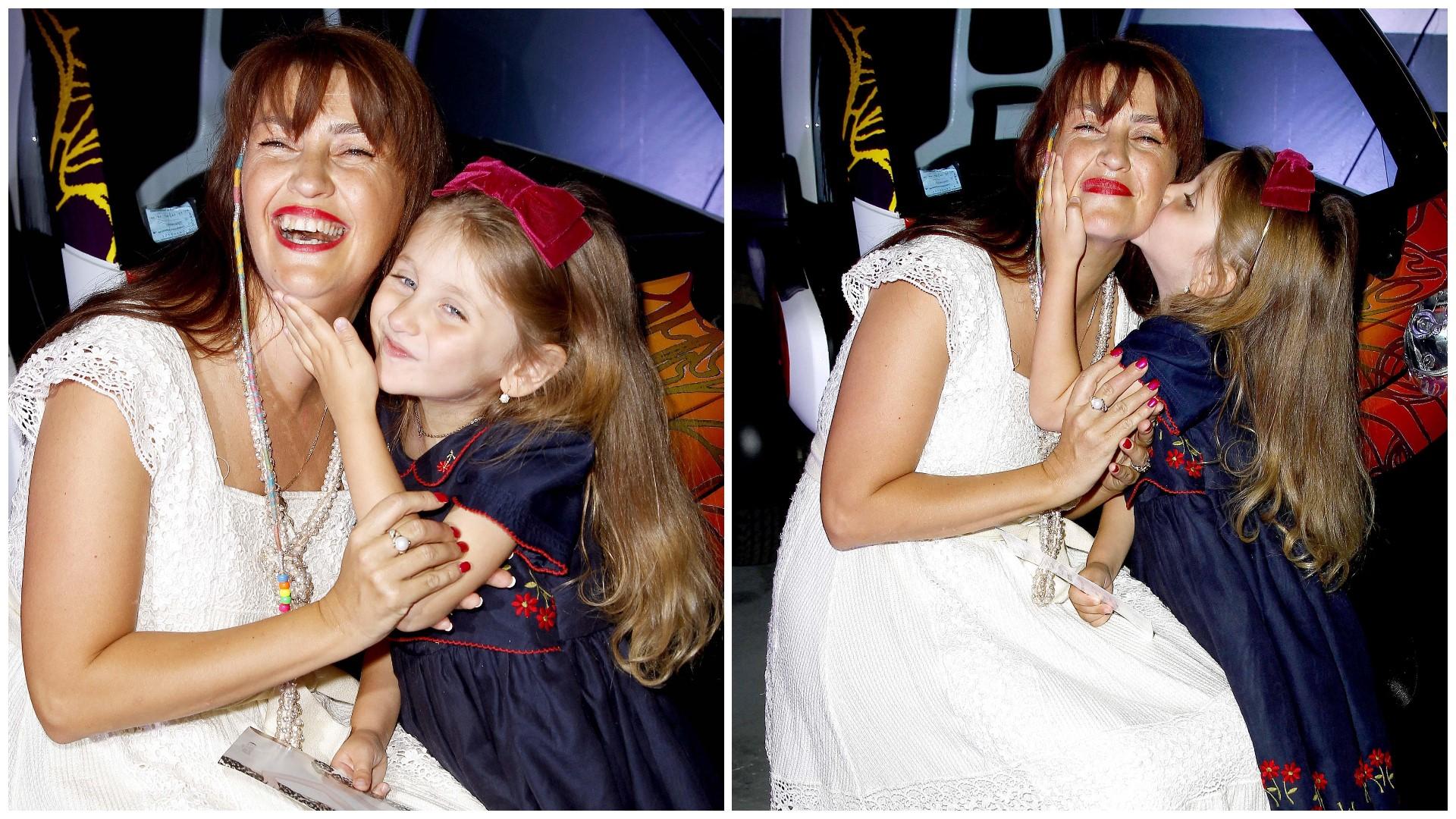 Colaj cu Rona Hartner și fiica ei, Rita Sumayla în două ipostaze diferite