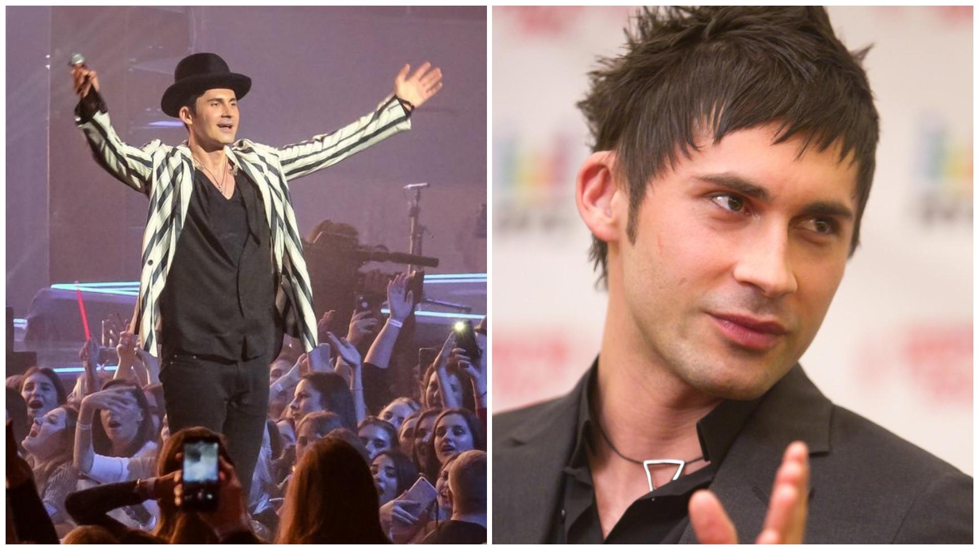 Colaj cu Dan Bălan în două ipostaze diferite în tinerețe