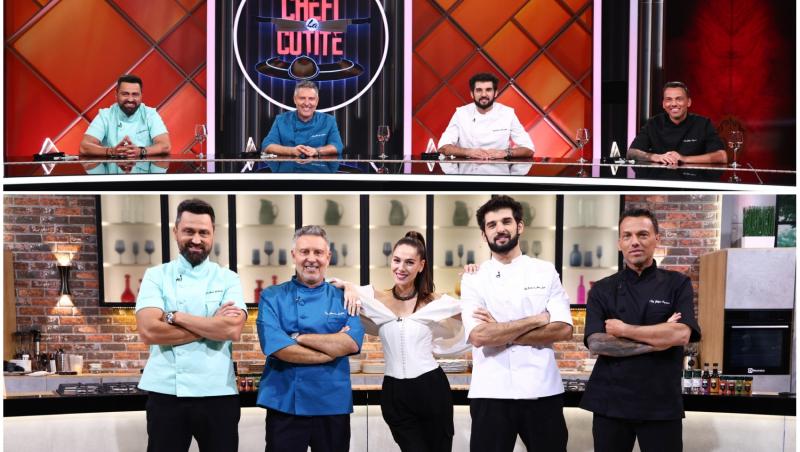 colaj foto cu cei patru jurati chefi la cutite