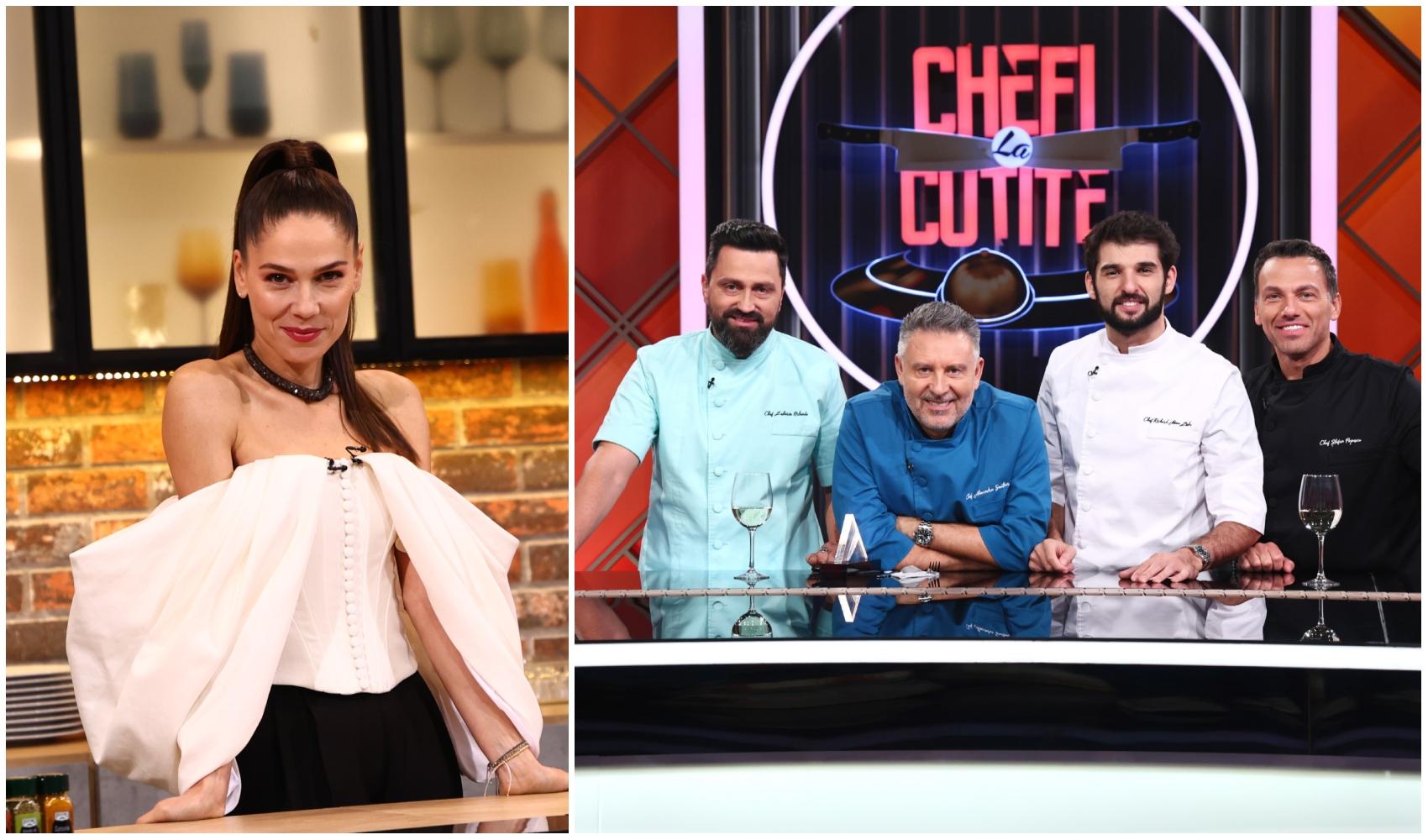 colaj foto cu irina fodor si chefii la chefi la cutite