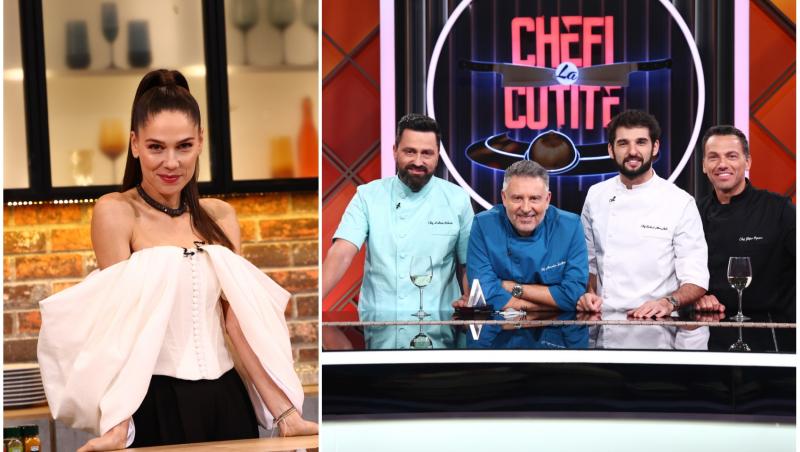 colaj foto cu irina fodor si chefii la chefi la cutite
