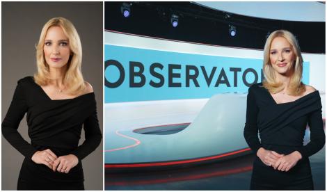 Jurnalista Teodora Tompea se alătură echipei Observator Antena 1. O nouă dimensiune a ştirilor, la Observator 16, din 2 martie